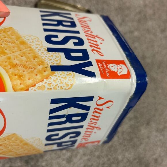 Sunshine Krispy Crackers Vintage Metal Tin Container - Picture 10 of 10